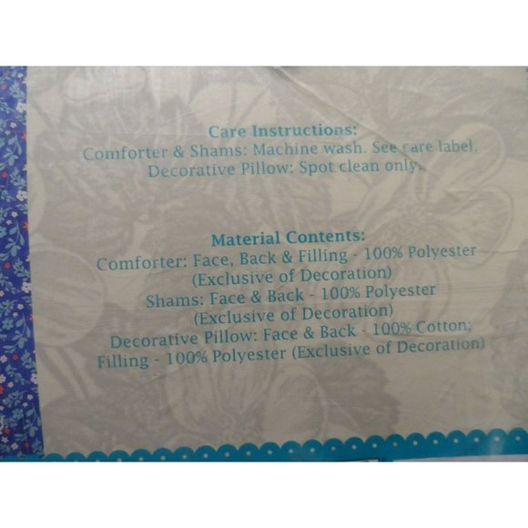 The Pioneer Woman Tufted Floral 4-Piece Bedding Set, Full/Queen - Picture 2 of 3